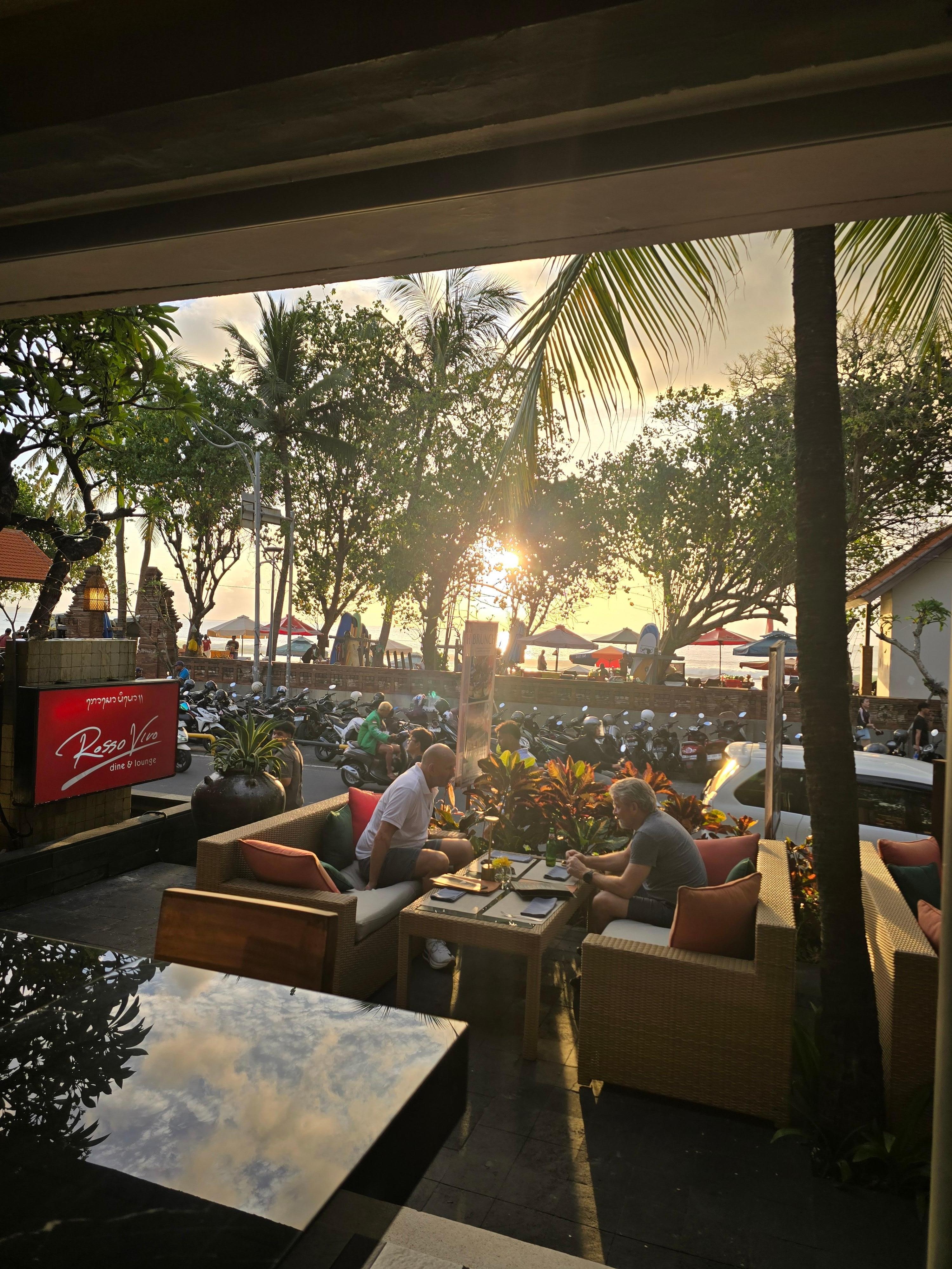 Sunset from the restaurant.  