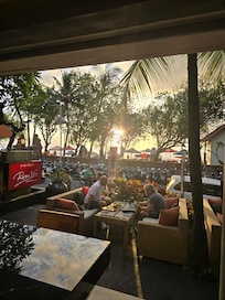 Sunset from the restaurant.