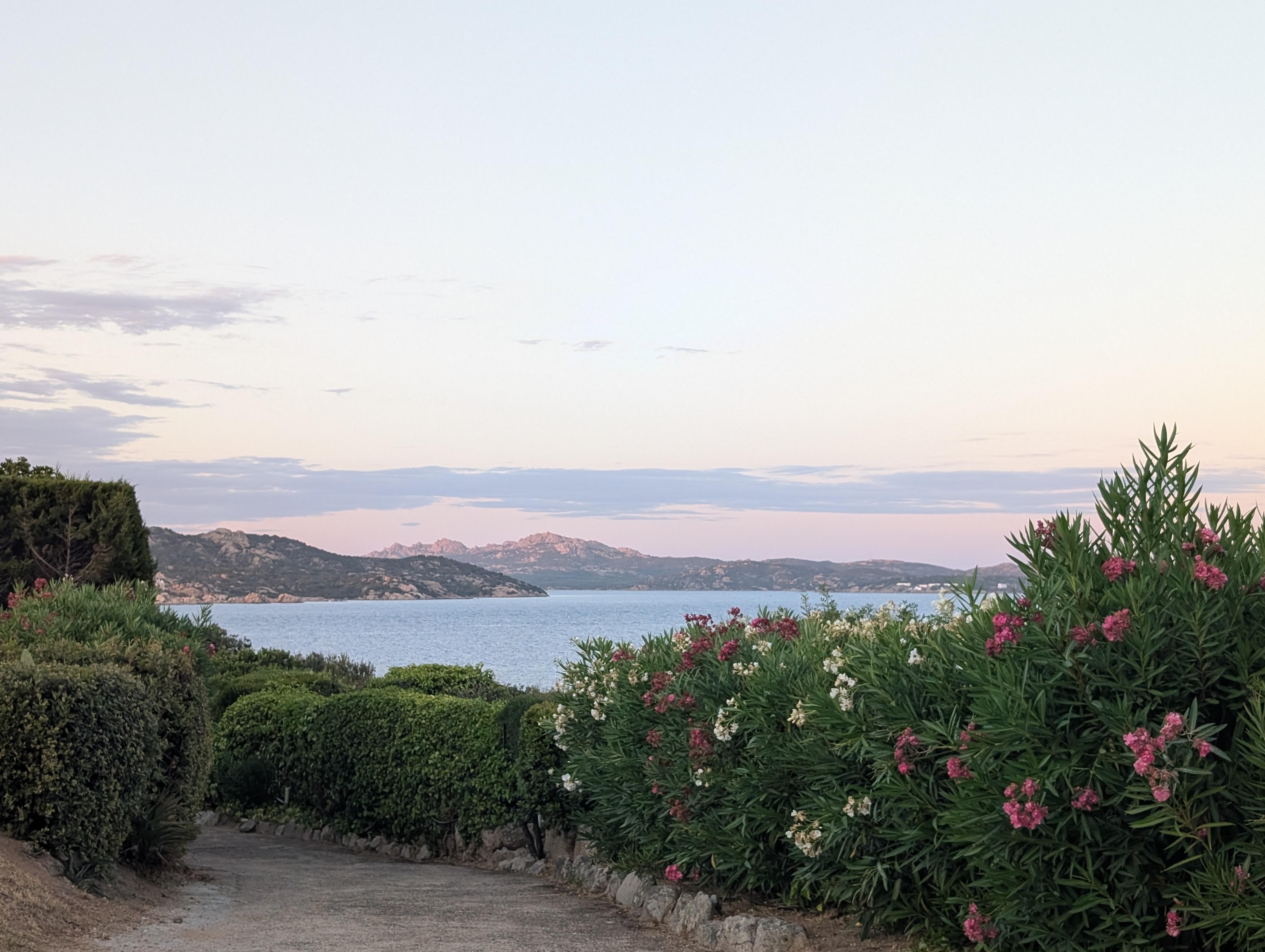 Blick auf die Bucht von Haus aus