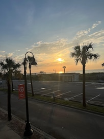 Morning view of pier