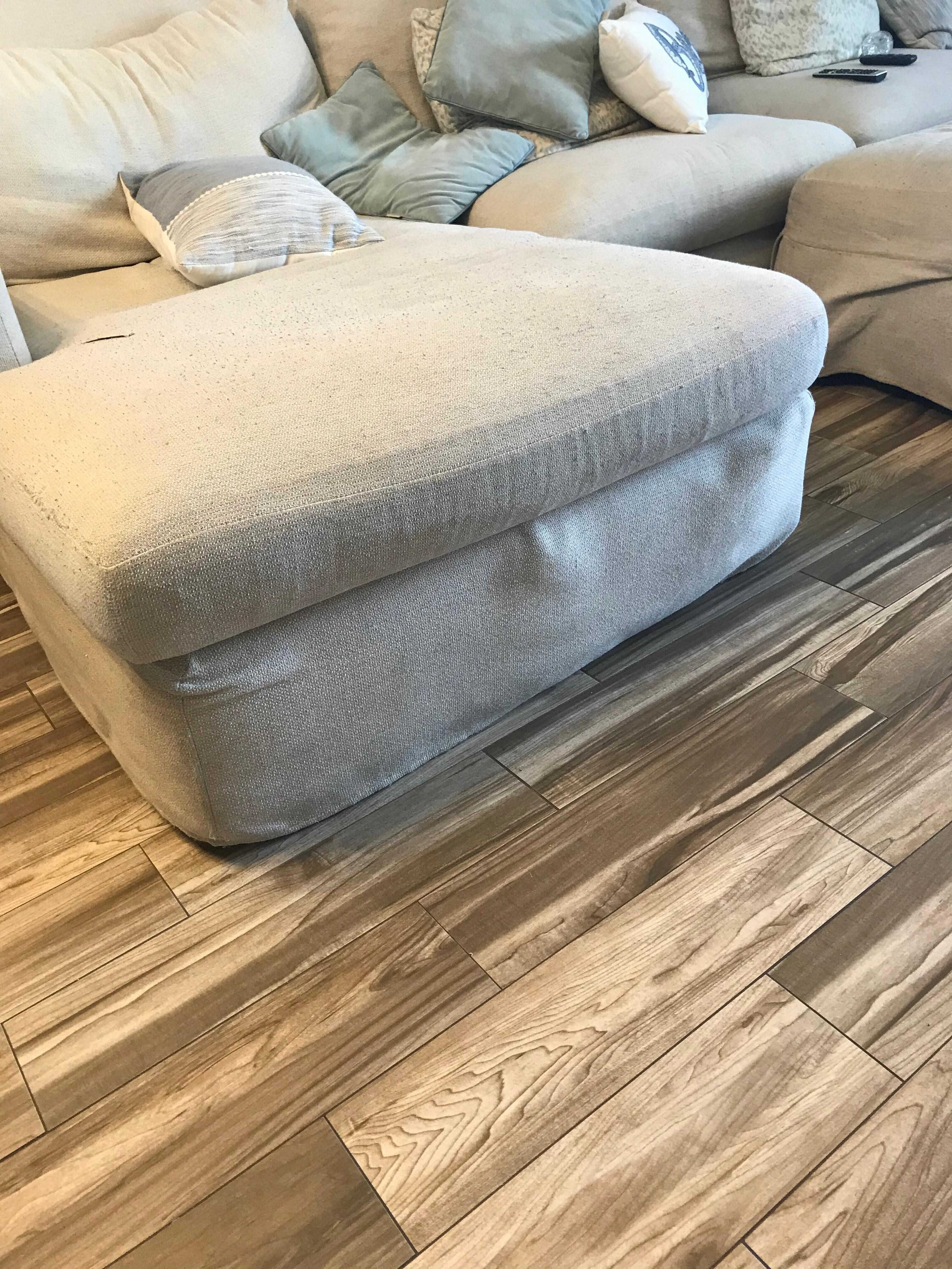 Living room furniture soiled