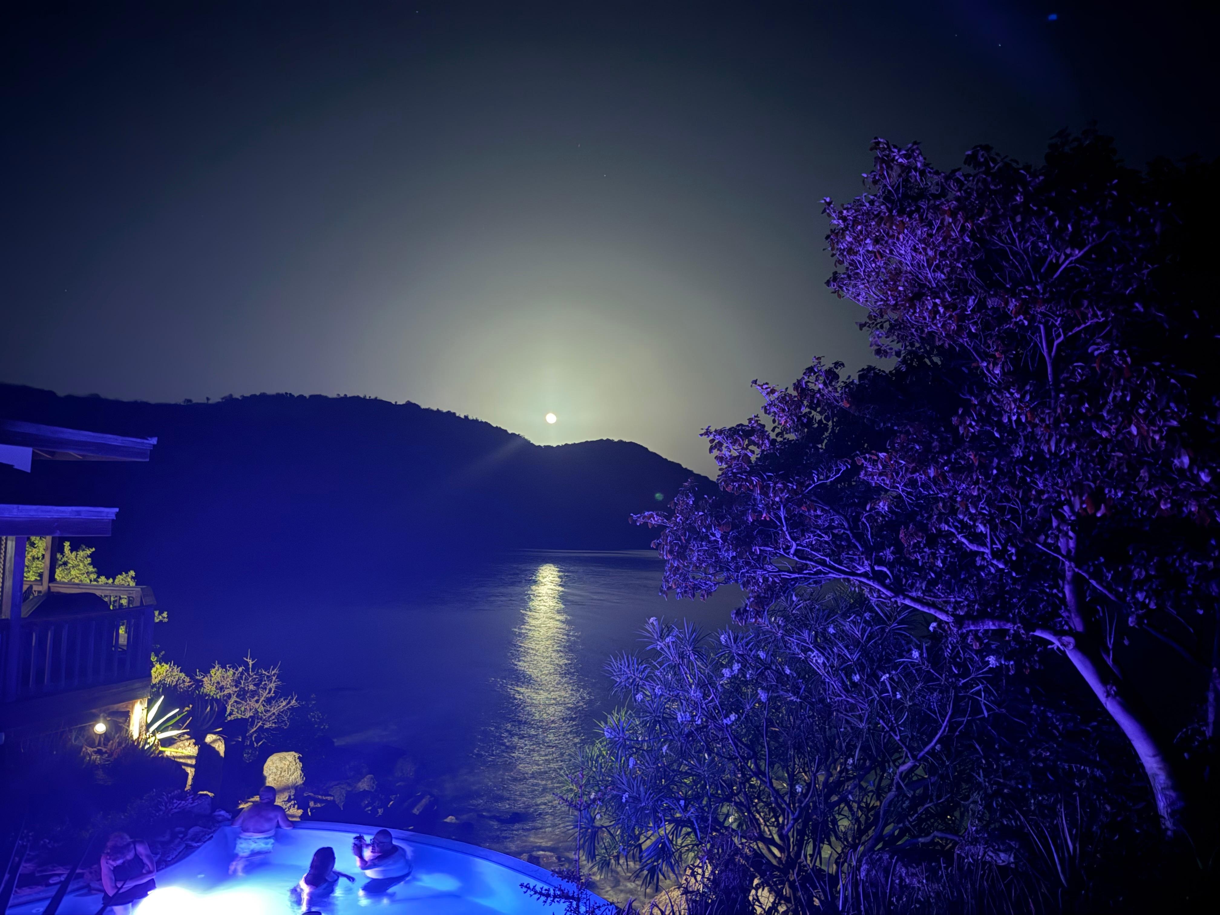 View from the house when moon rising