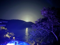 View from the house when moon rising