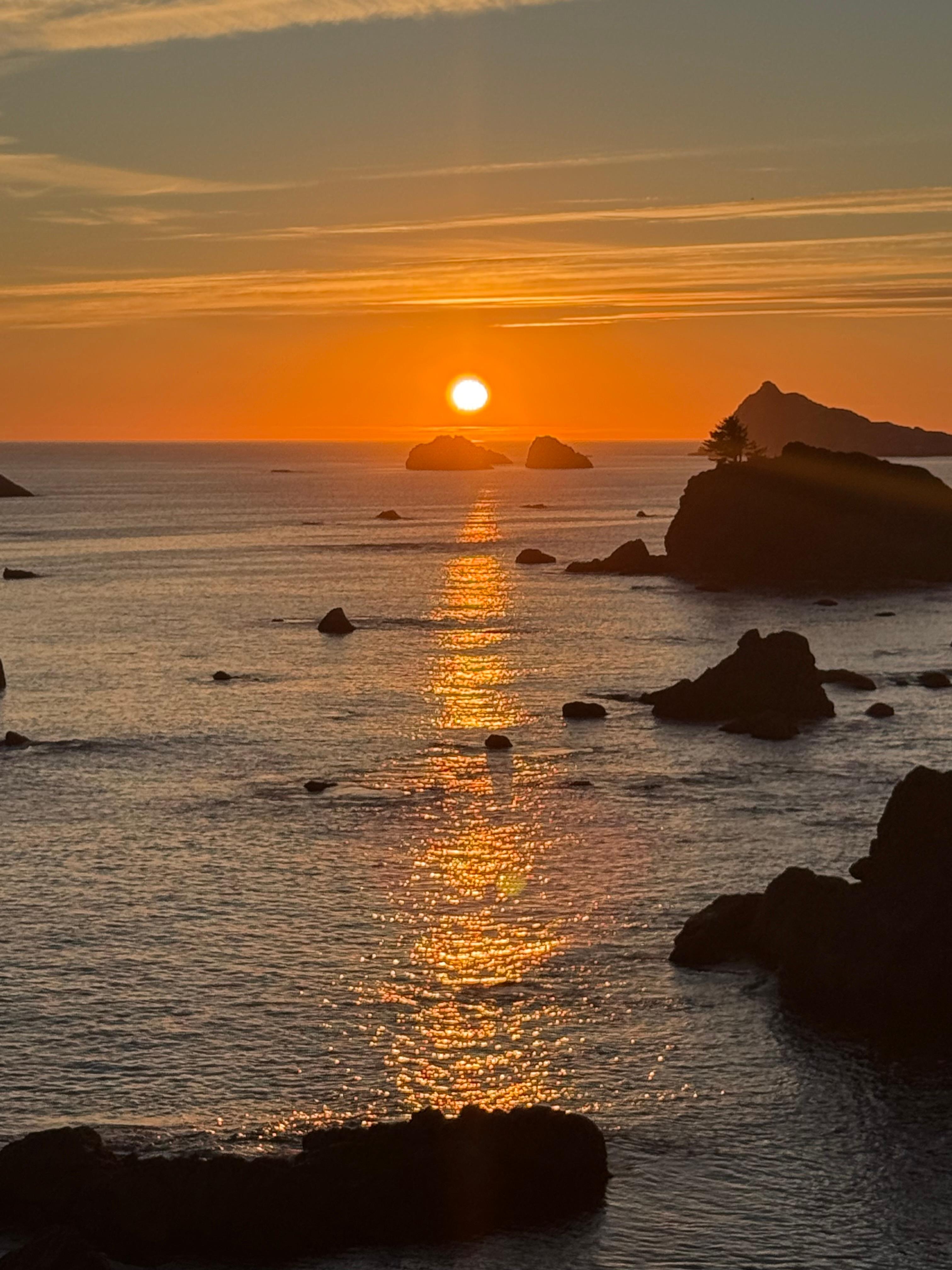 Sunset from the balcony 