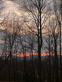 Sunset from porch!