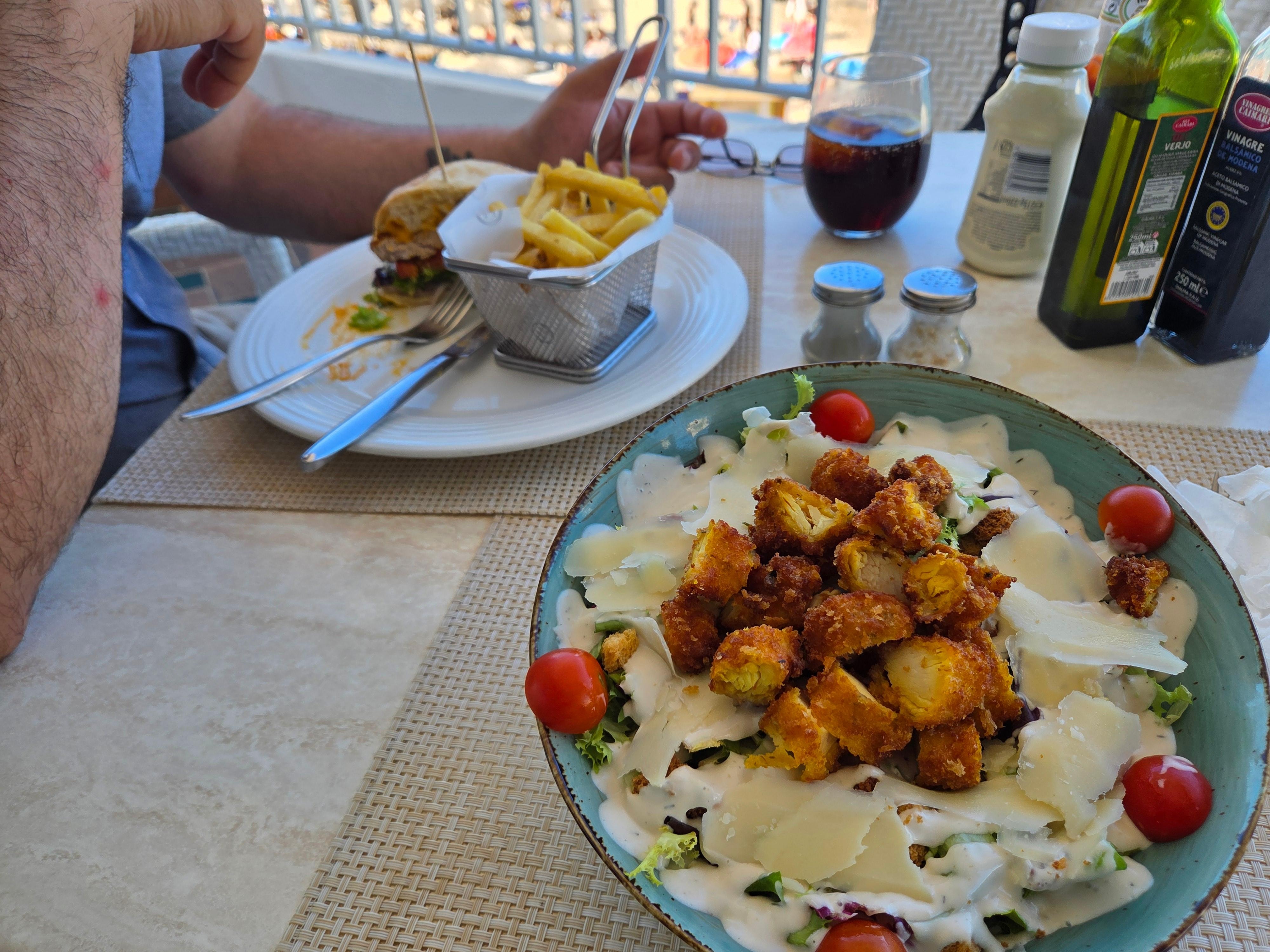 Food at the hotel supberb