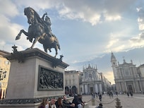 Piazza San Carlo, just a stroll from hotel.
