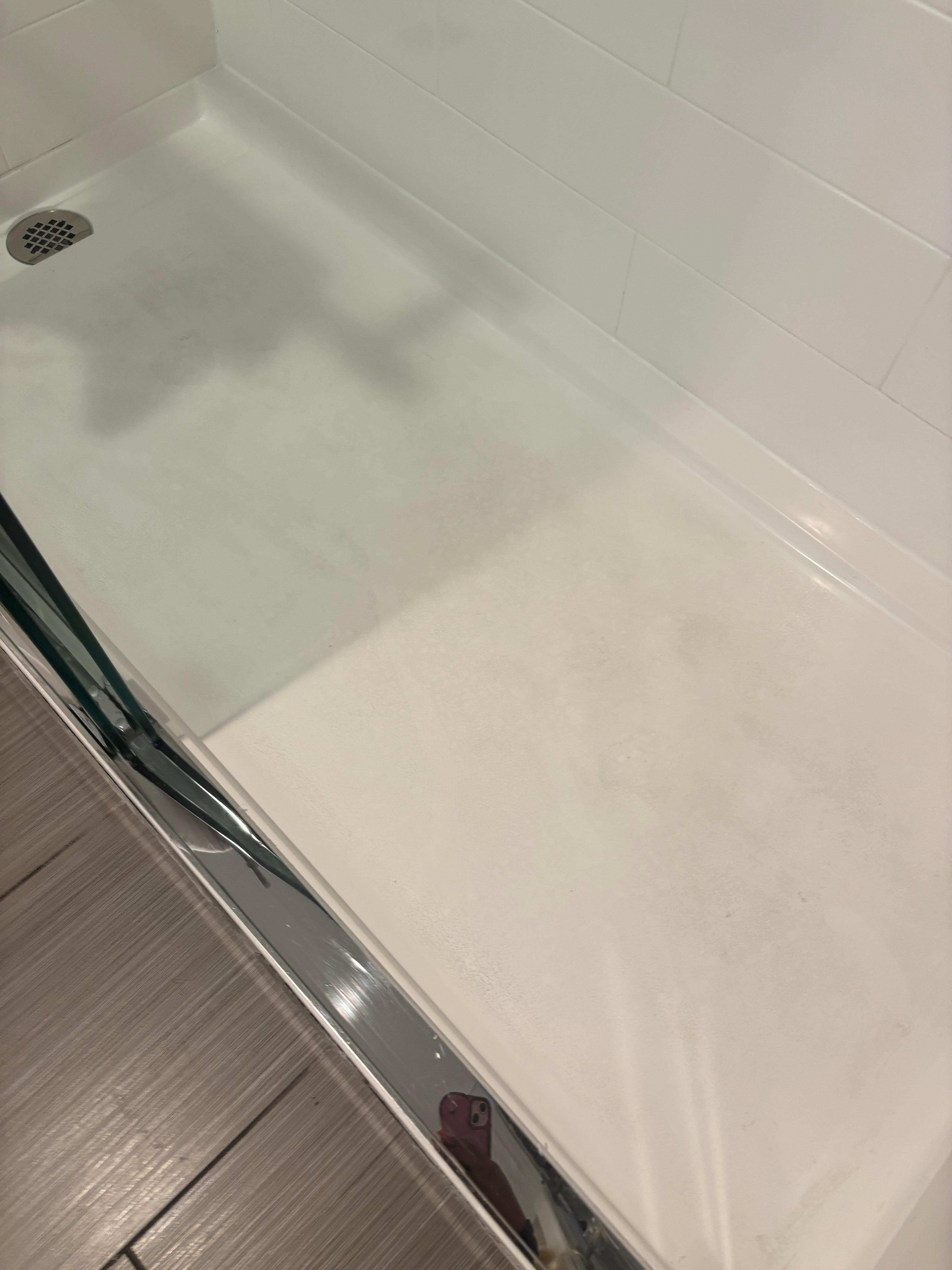 Dirty bathroom floor