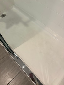 Dirty bathroom floor