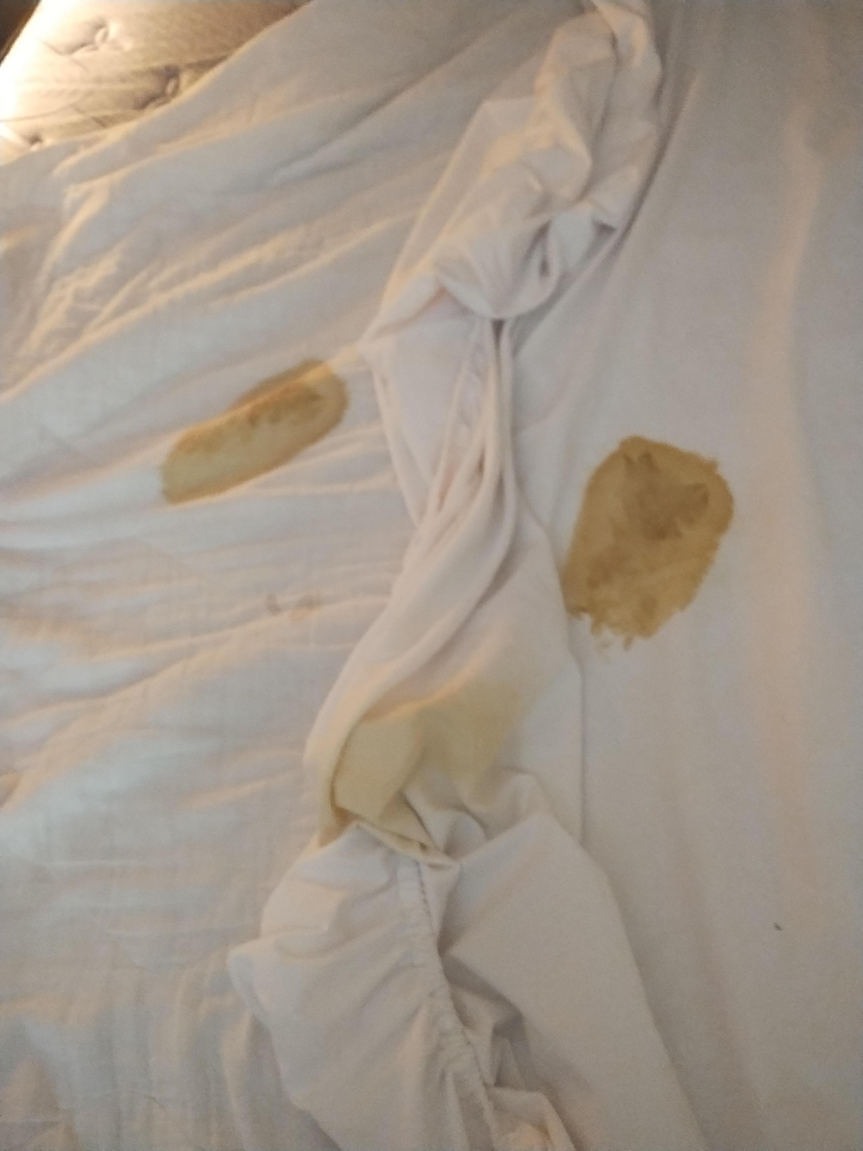 Stained bedding