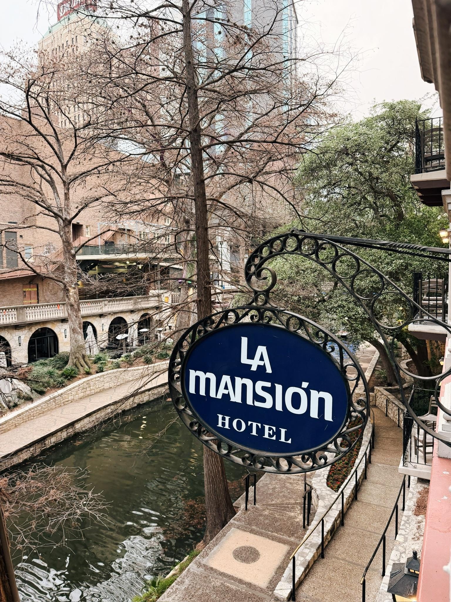 View from 2nd floor balcony- Riverwalk view