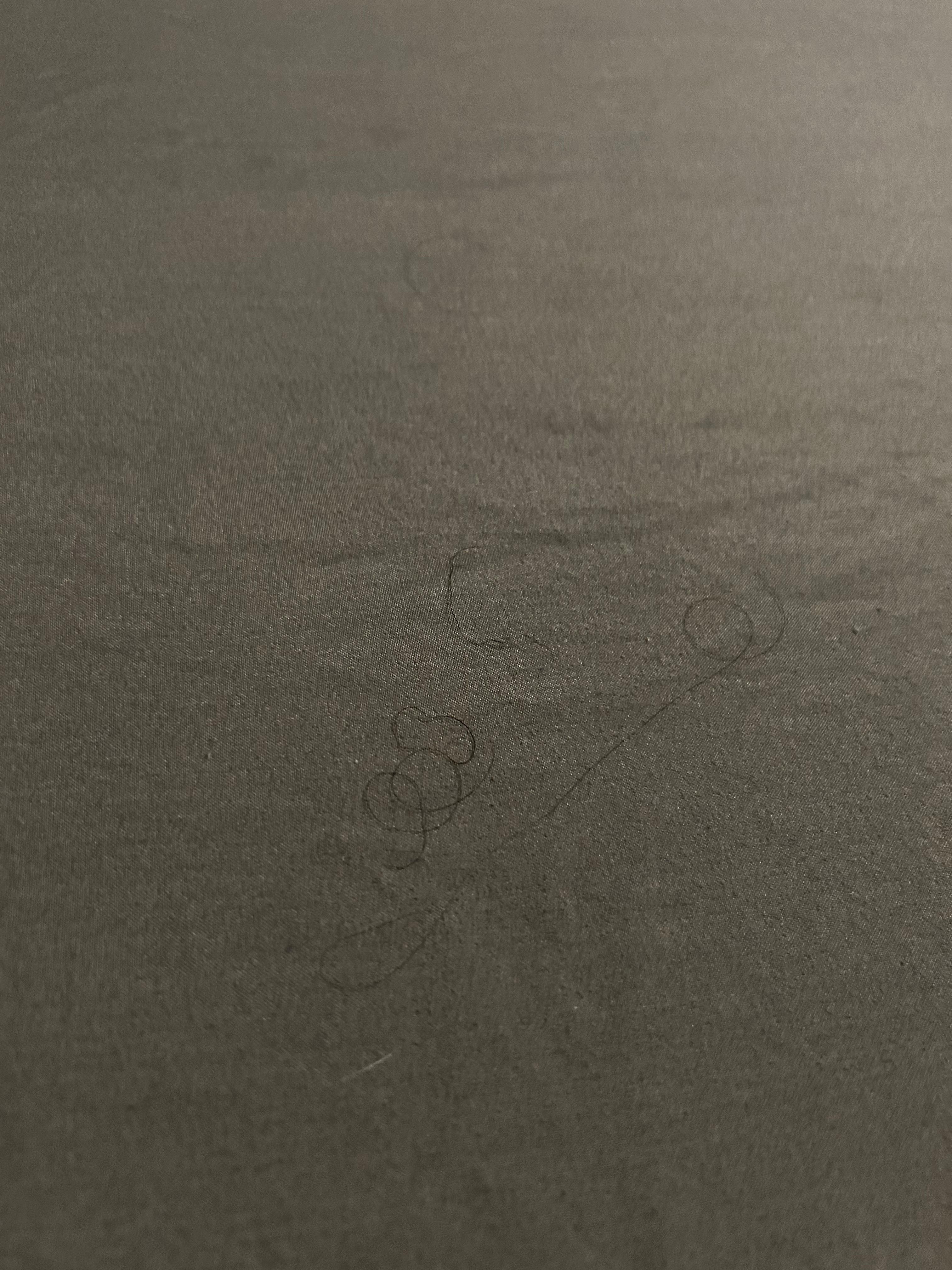 Hair and dirty sheets