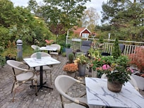 Utsikt från frukostbordet