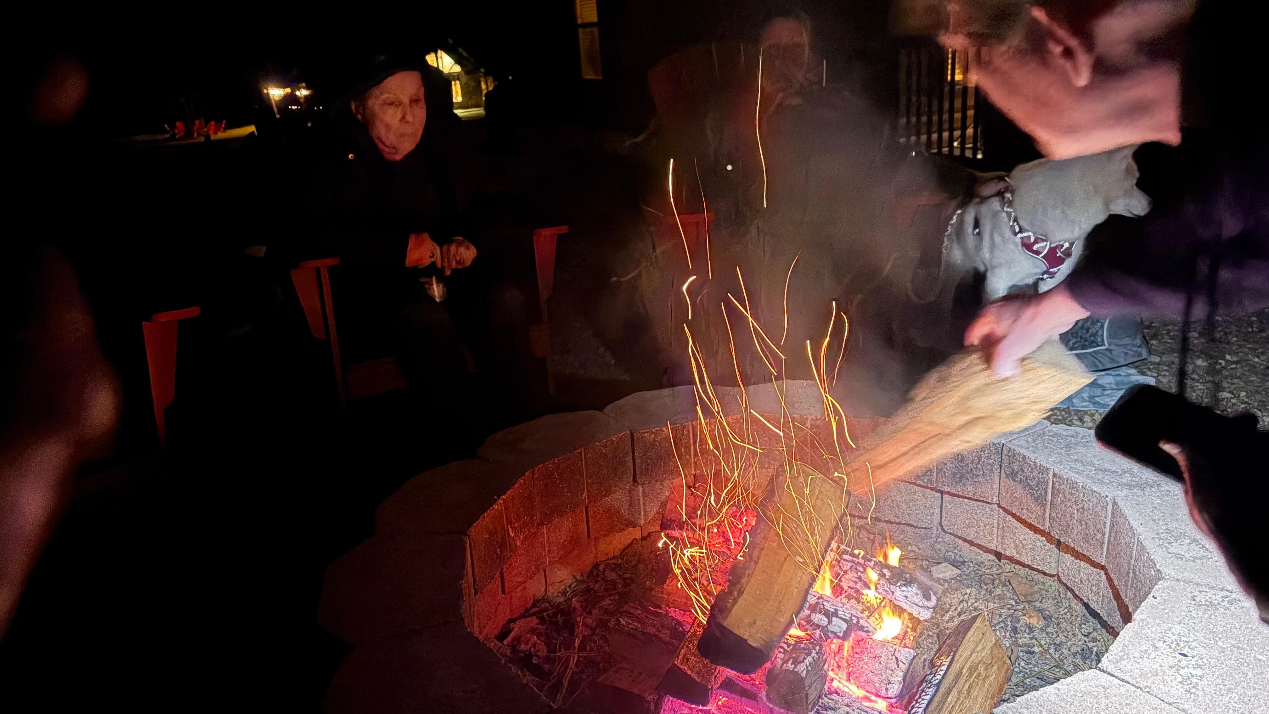 S’mores at the fire pit!