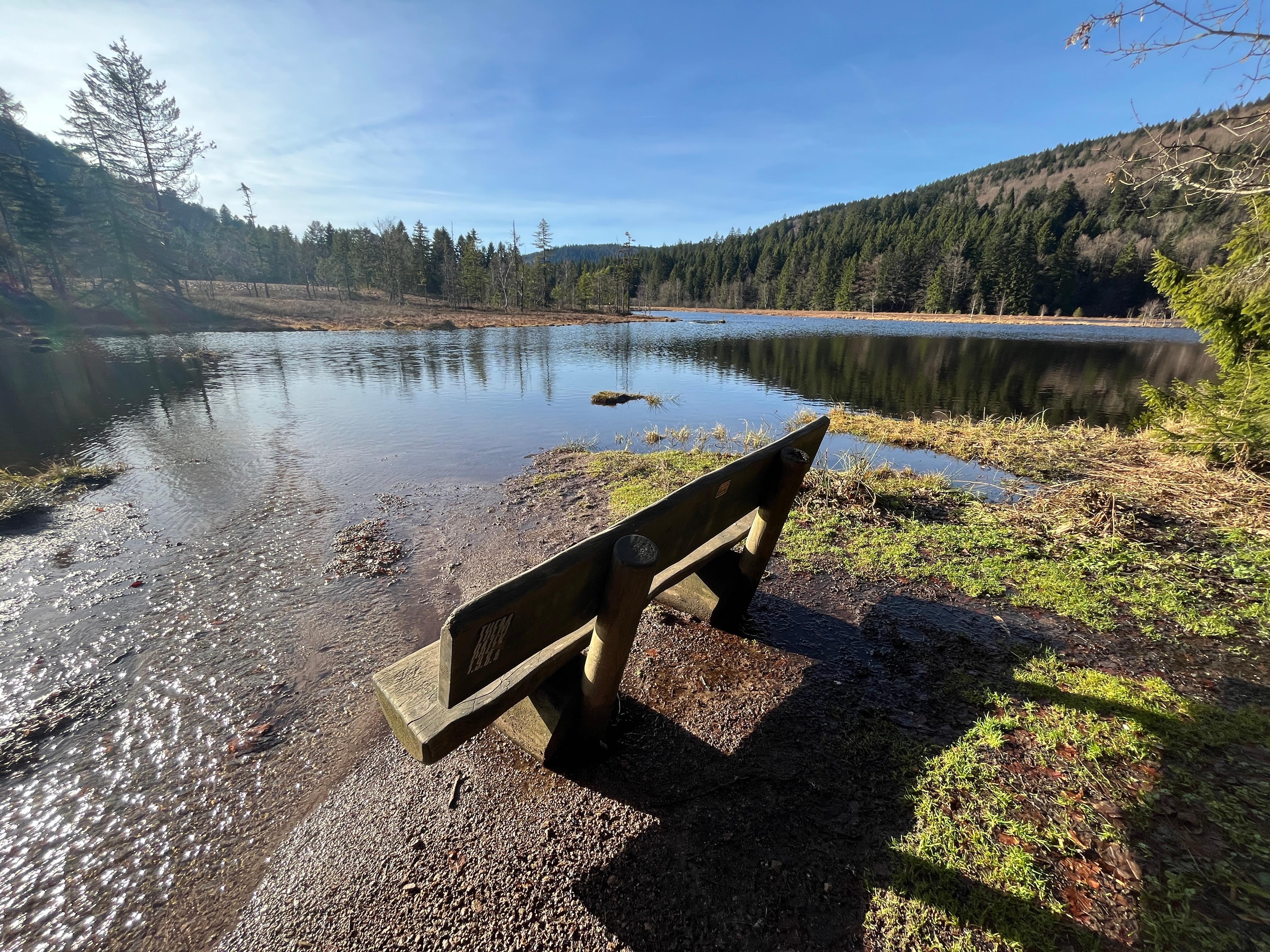 Lac de Lispach, 10 km mit tollem Spaziergang rund um den See