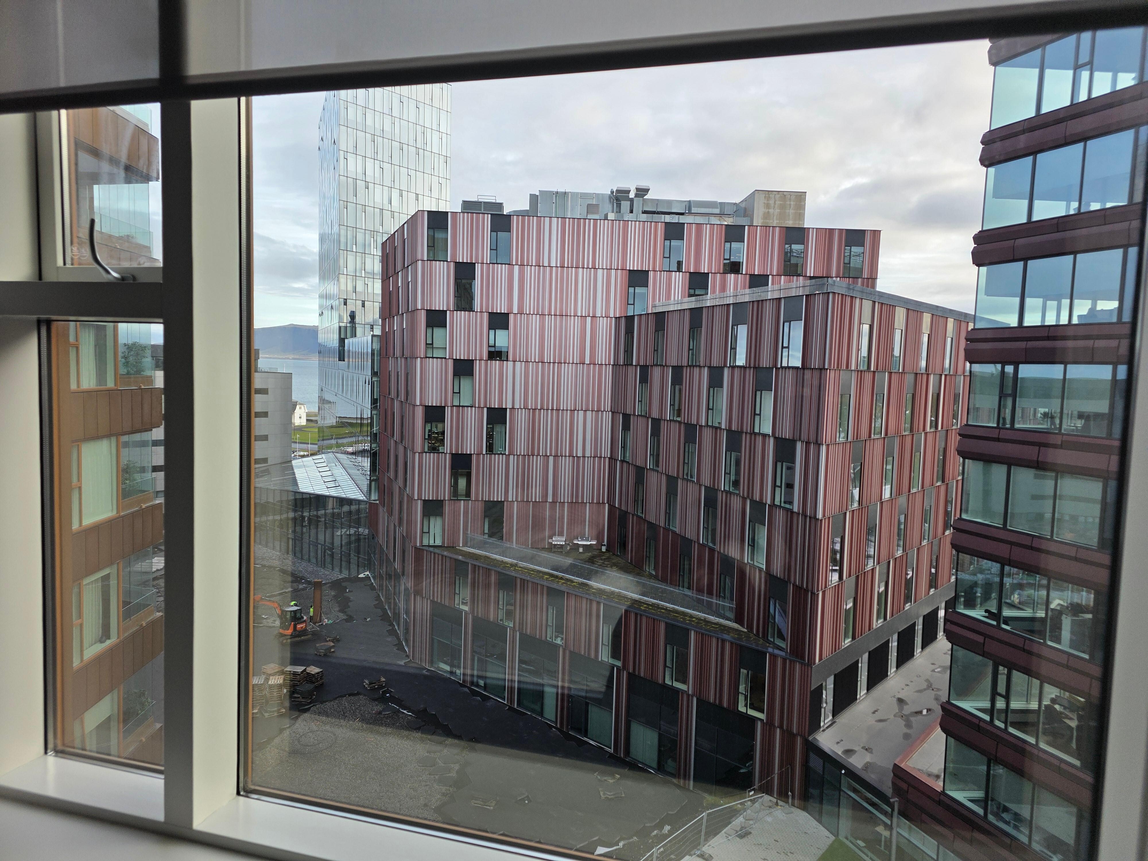 Our friends stayed across in that building which was fun.