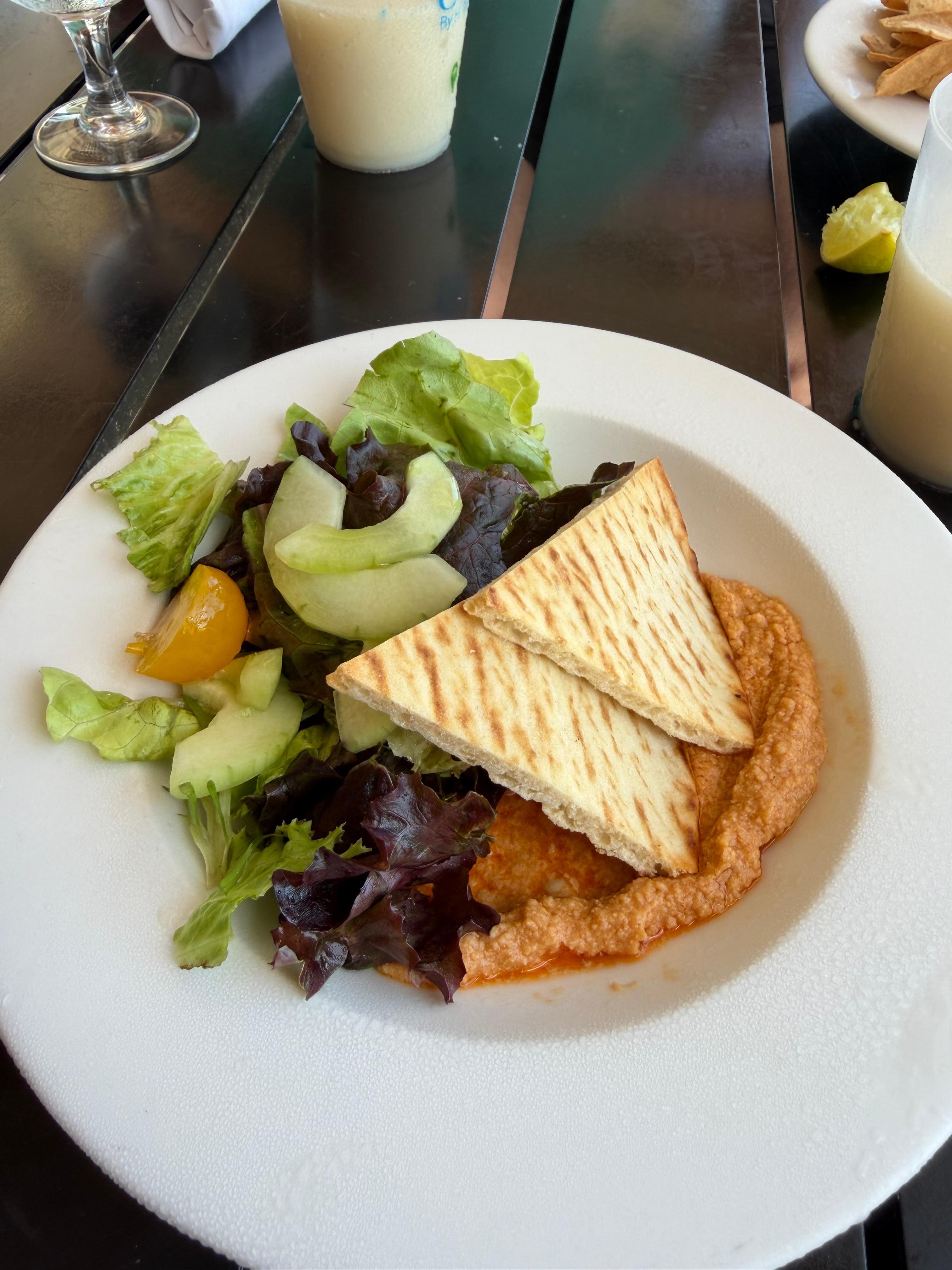 Pez Vela Hummus Salad 