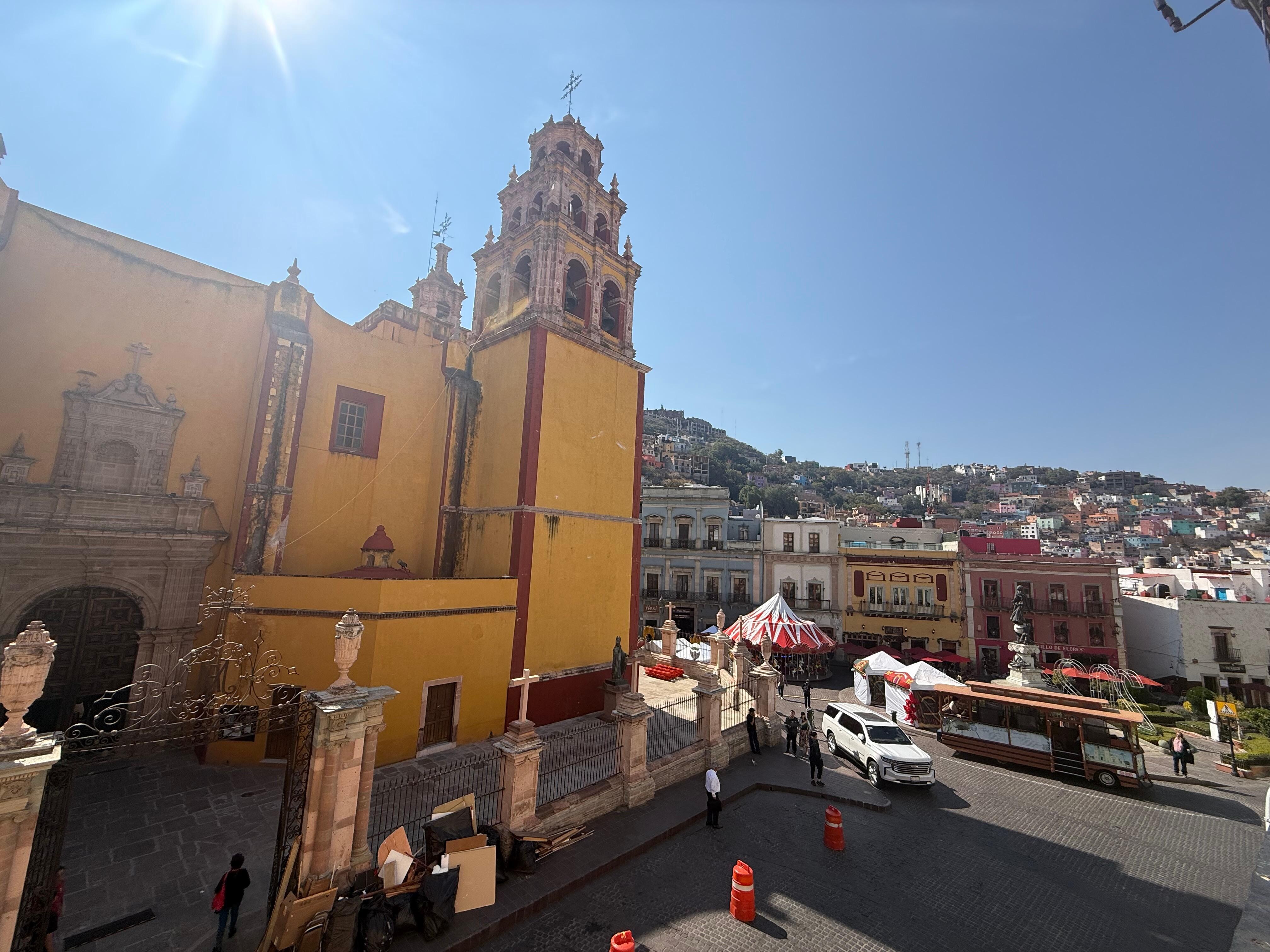 View from our room balcony 