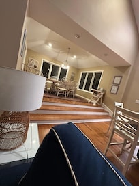 View of the dining area