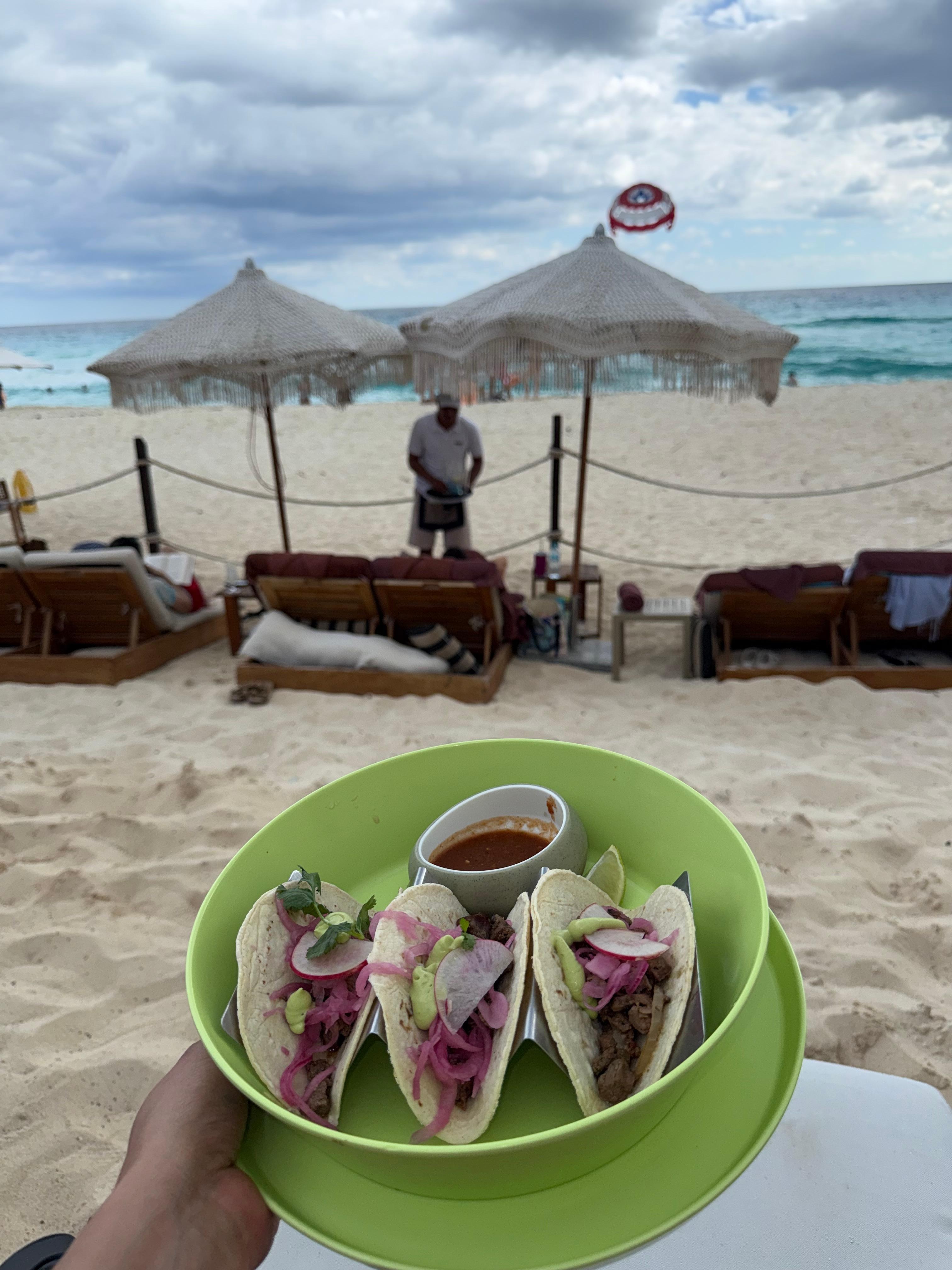 Beach club and tacos 