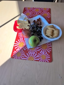 Served up some wine and cheese yesterday. The sun made it all so right!