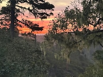 Morning sunrise from deck in the back. Can’t beat it!