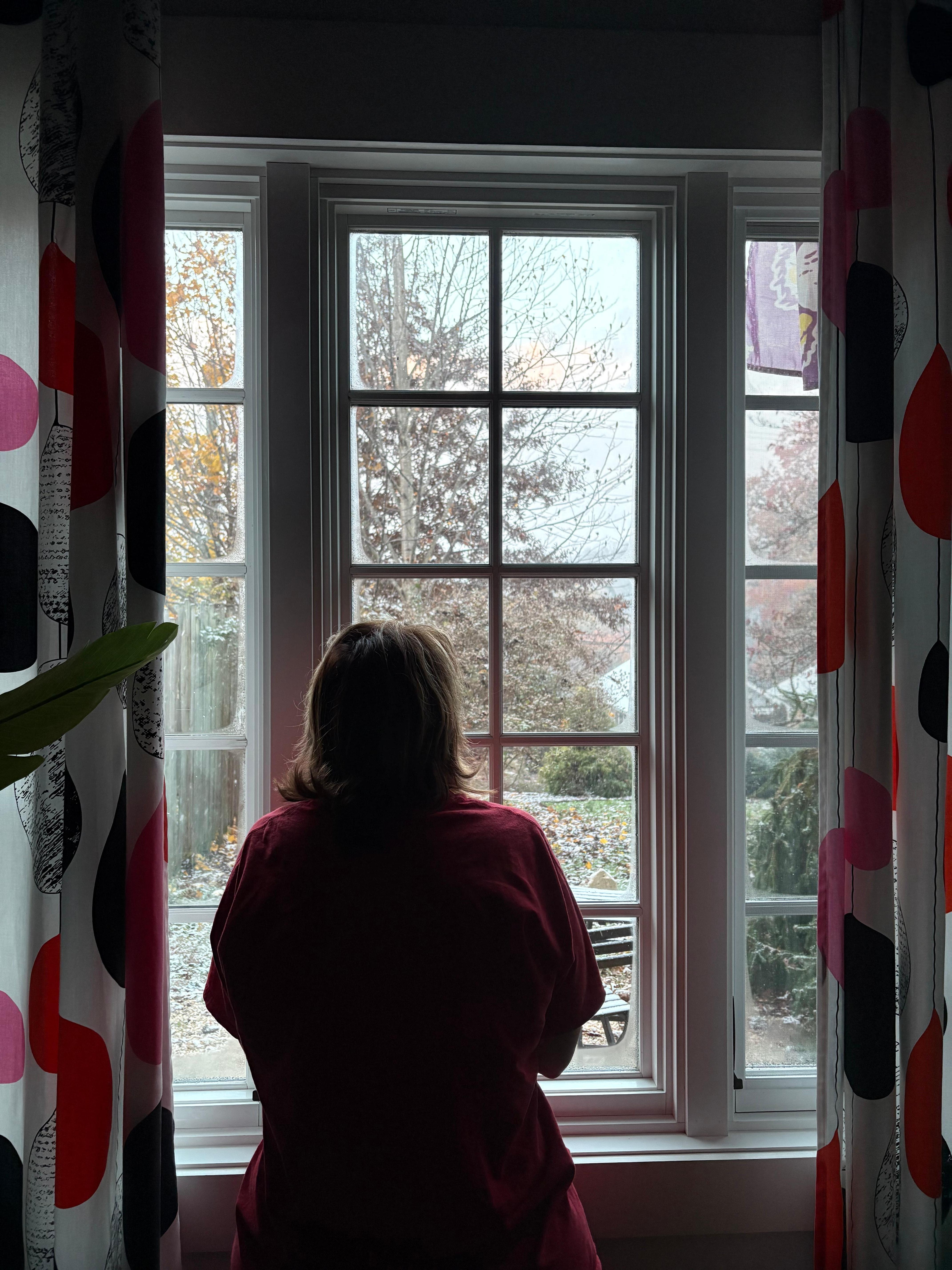 Awoke to a morning dusting of snow.