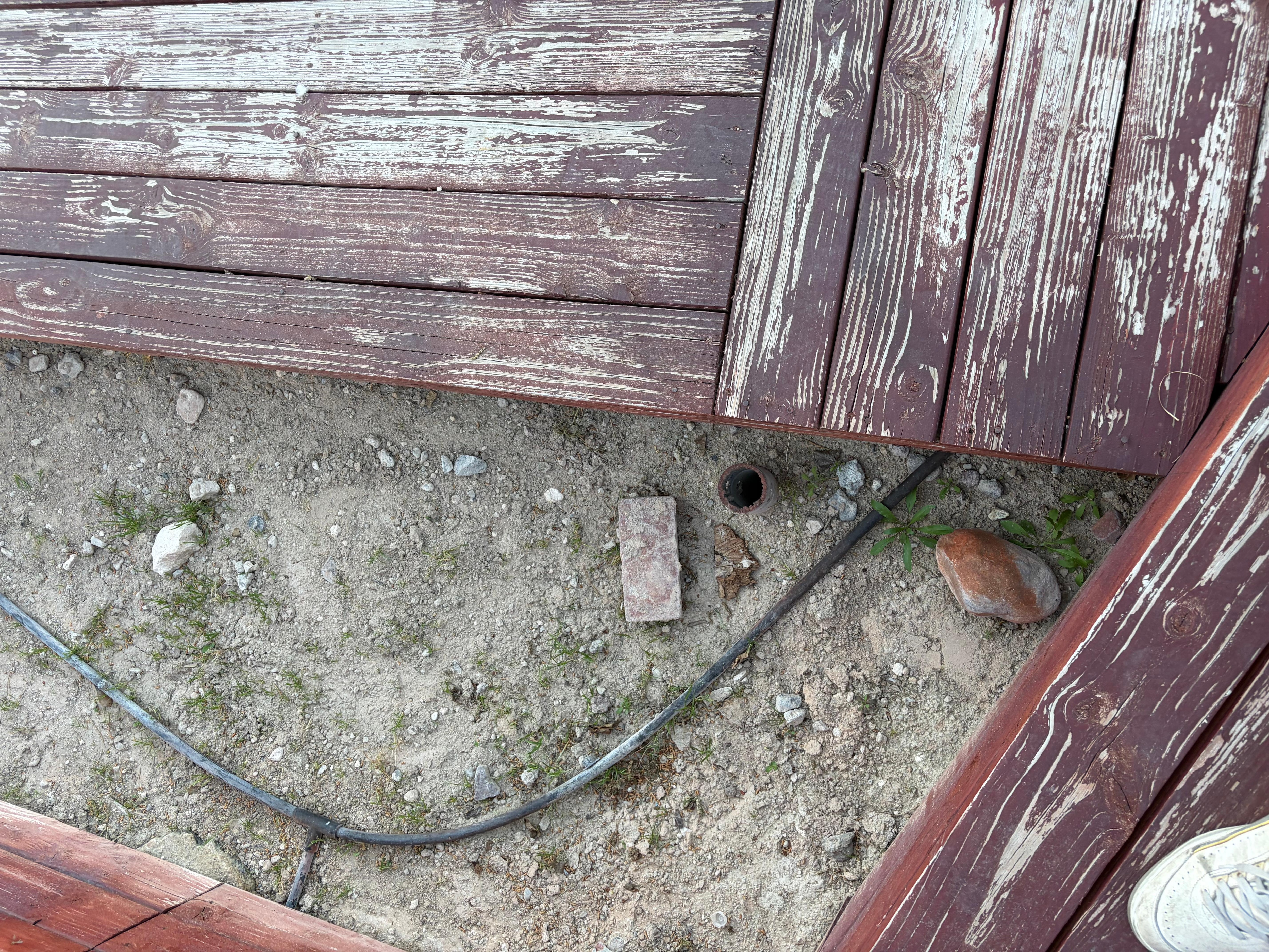 Just dirty unsafe yard 