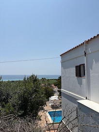 Overgrown side view to pool