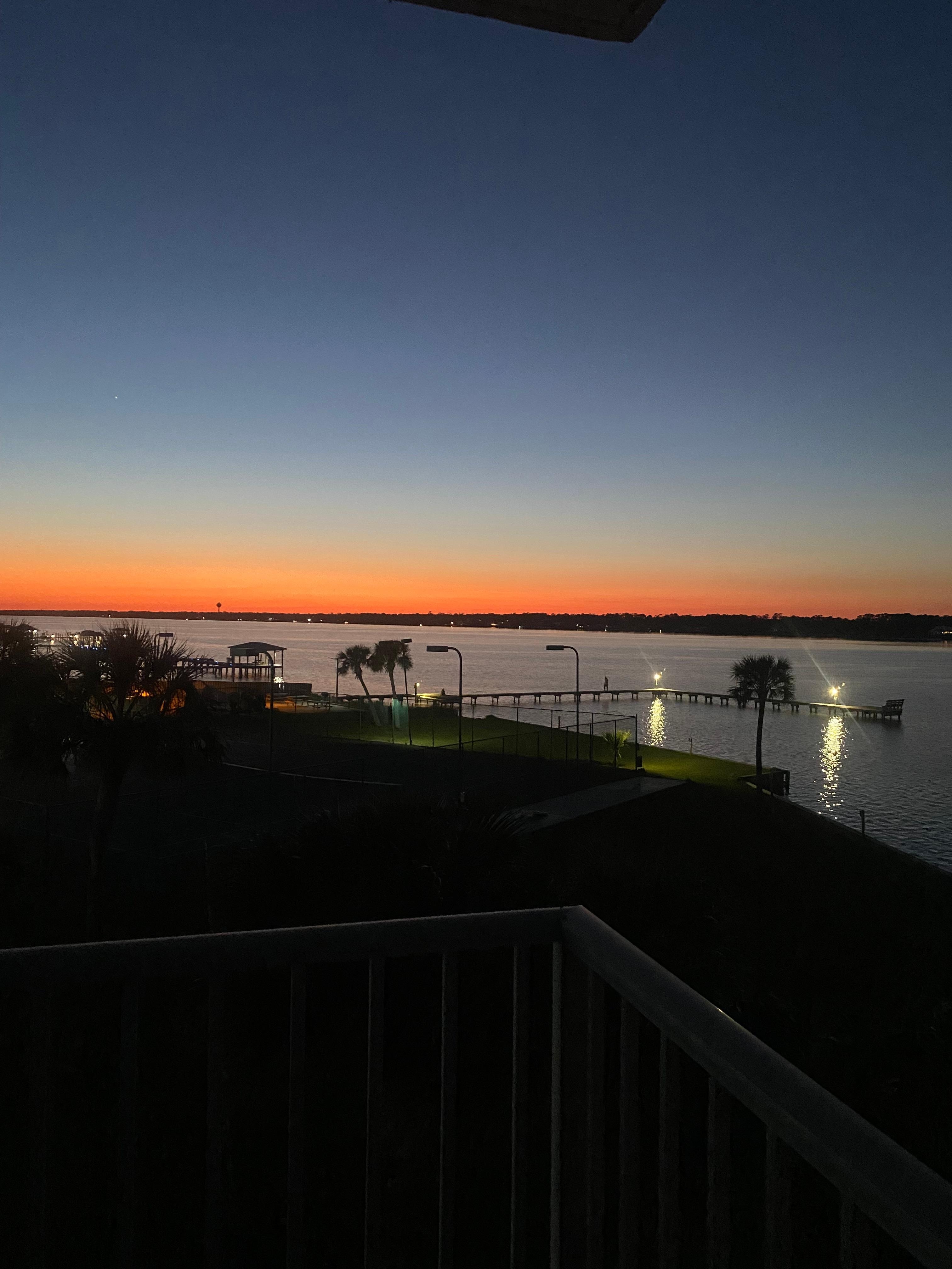 Sunset from the balcony 🥰