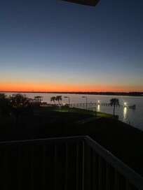 Sunset from the balcony 🥰