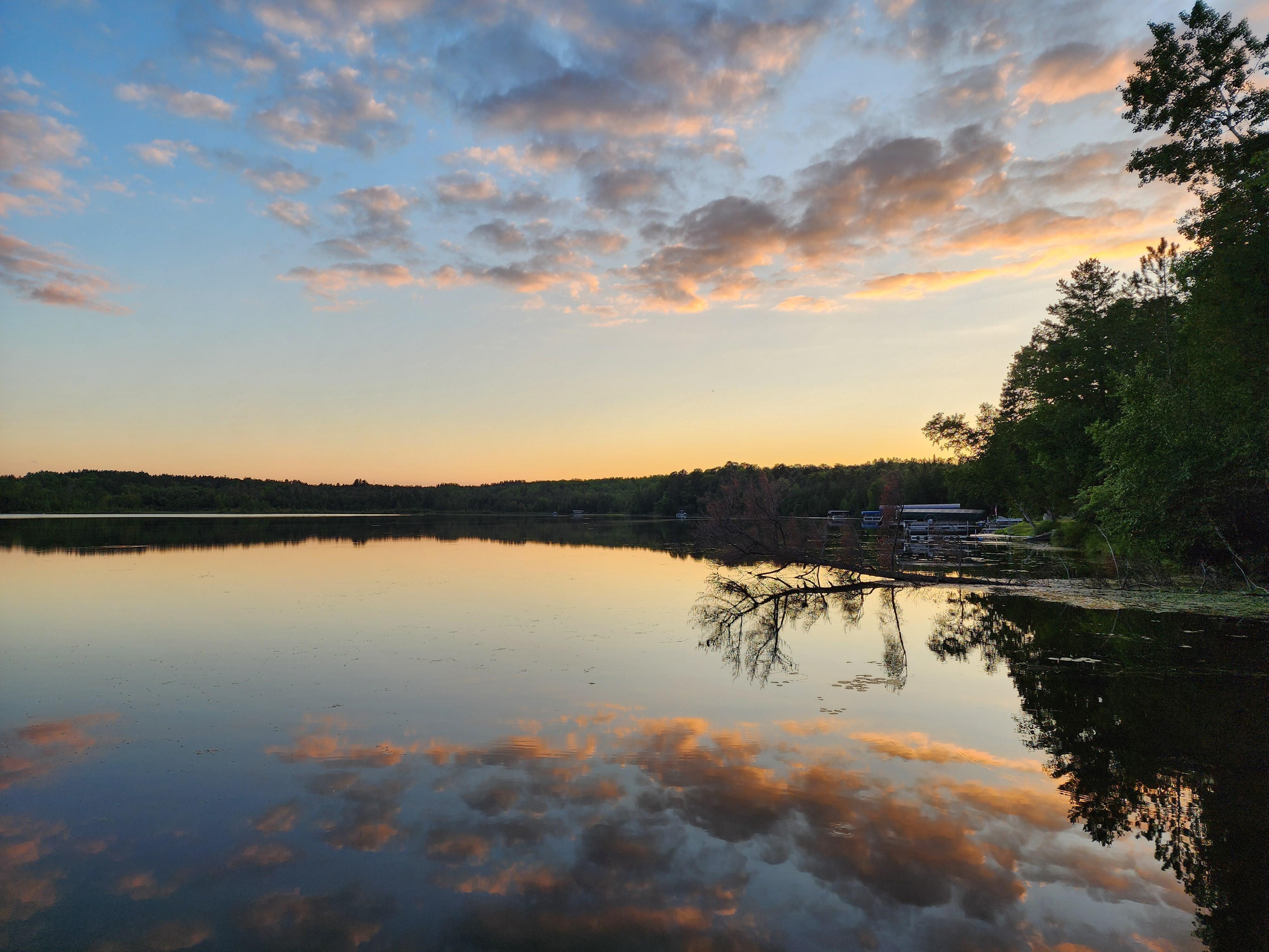 Sunset in the evening, so peaceful and beautiful!