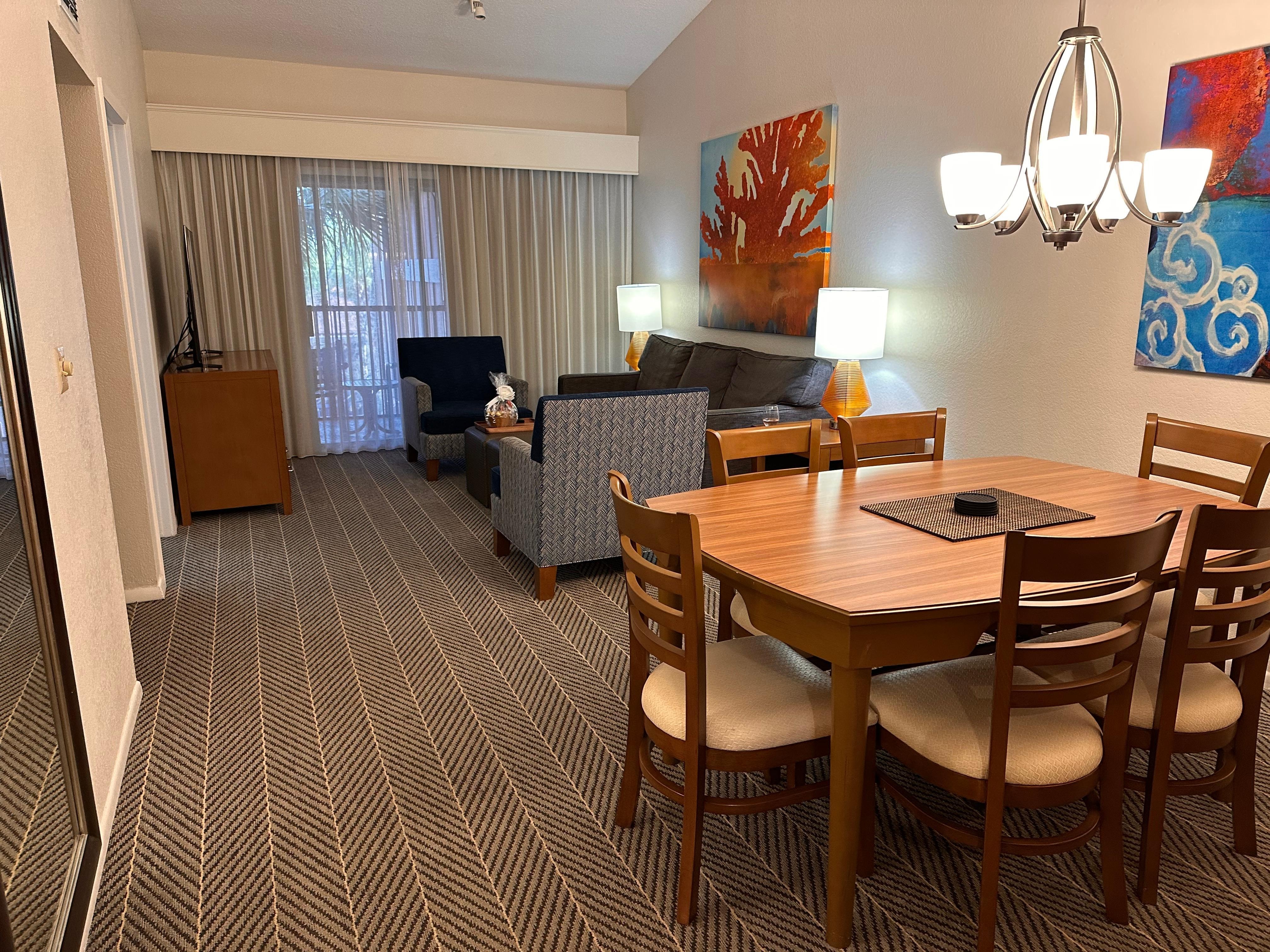 The lounge had a nice comfy sofa and plenty of room for a family