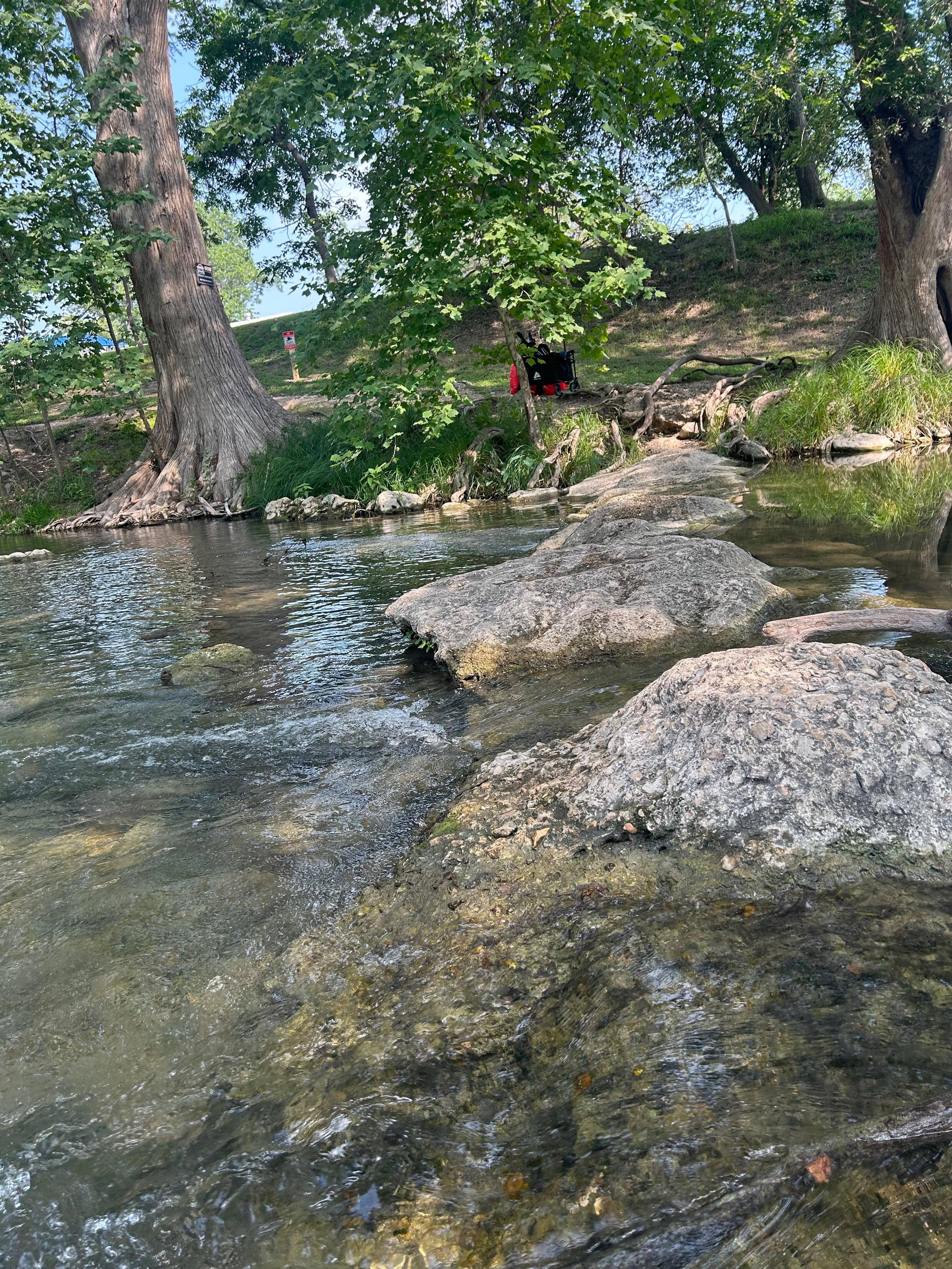Walk way on the rocks 