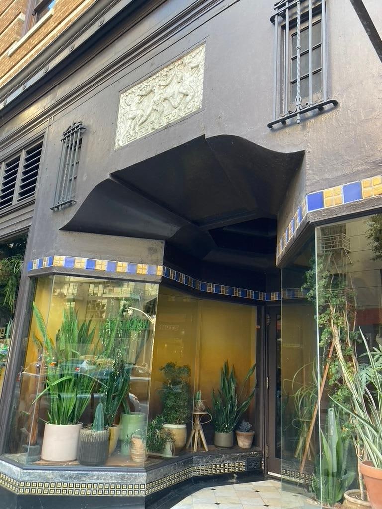 The cafe door- charming inside and out!