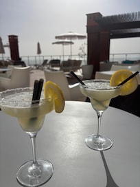 Margueritas at sunset terrace