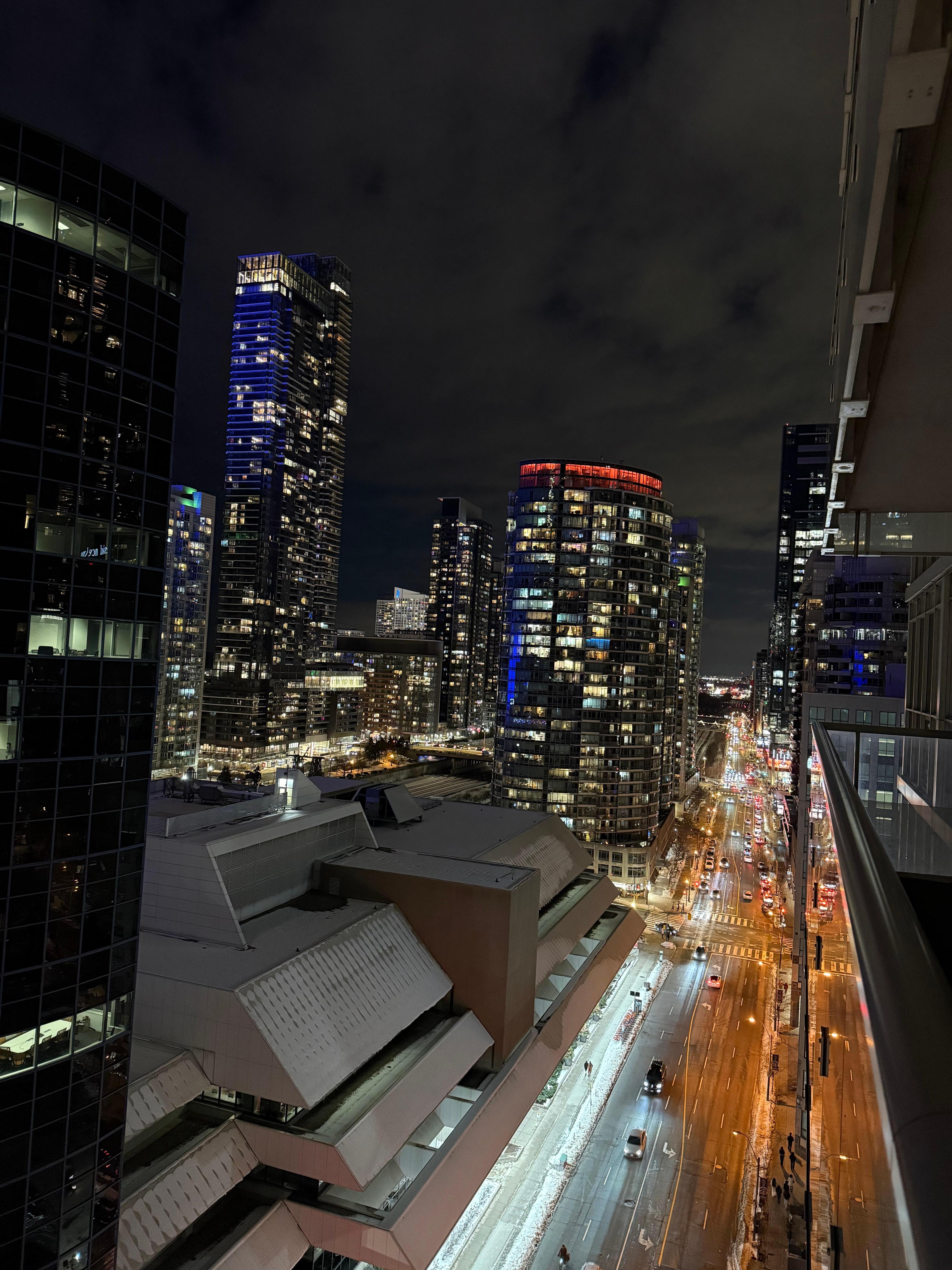 Street view from balcony