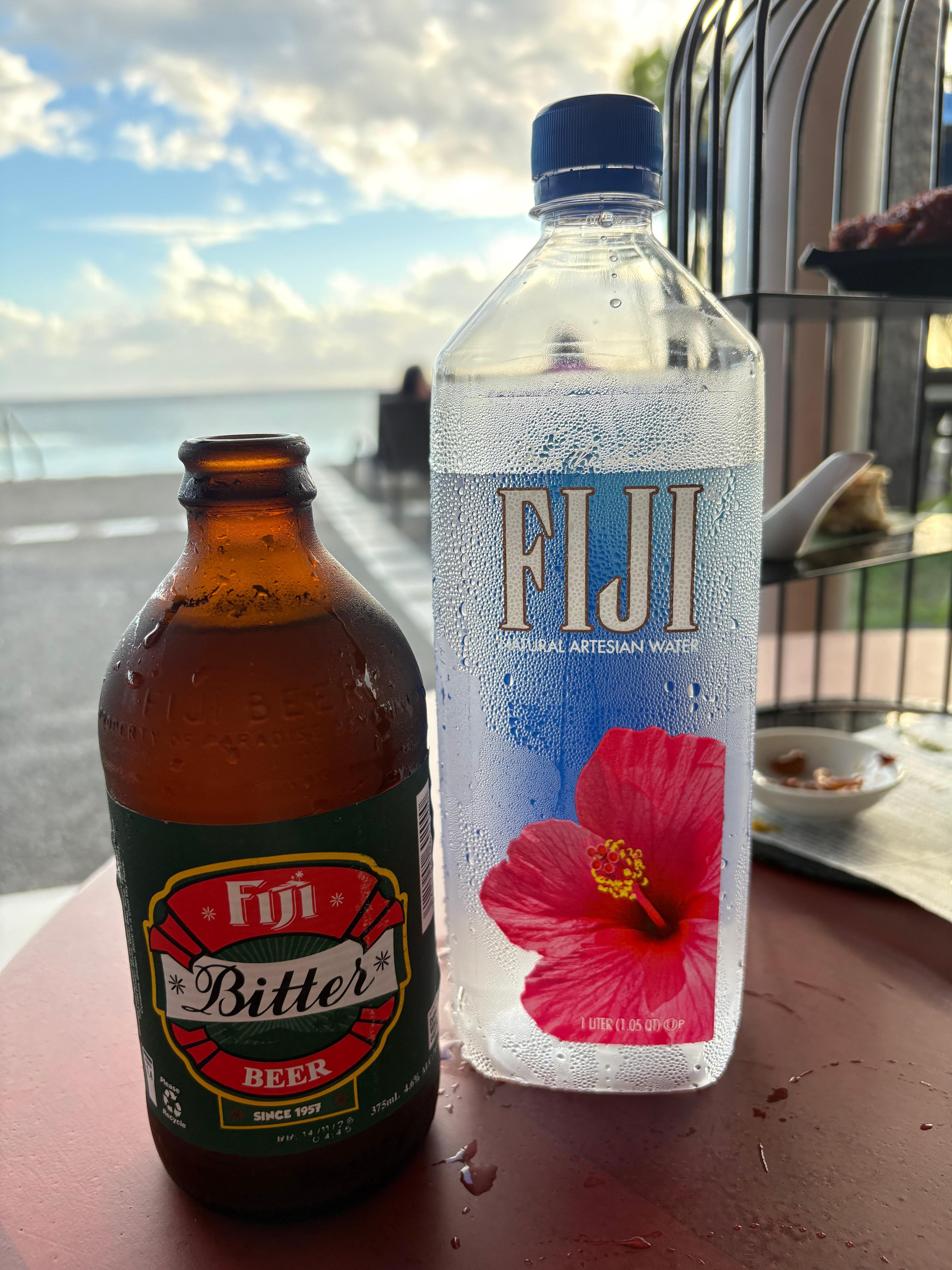 フイジィービールとフイジィーウォター