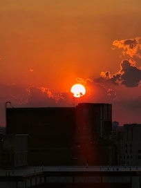 Sunset at the penthouse level