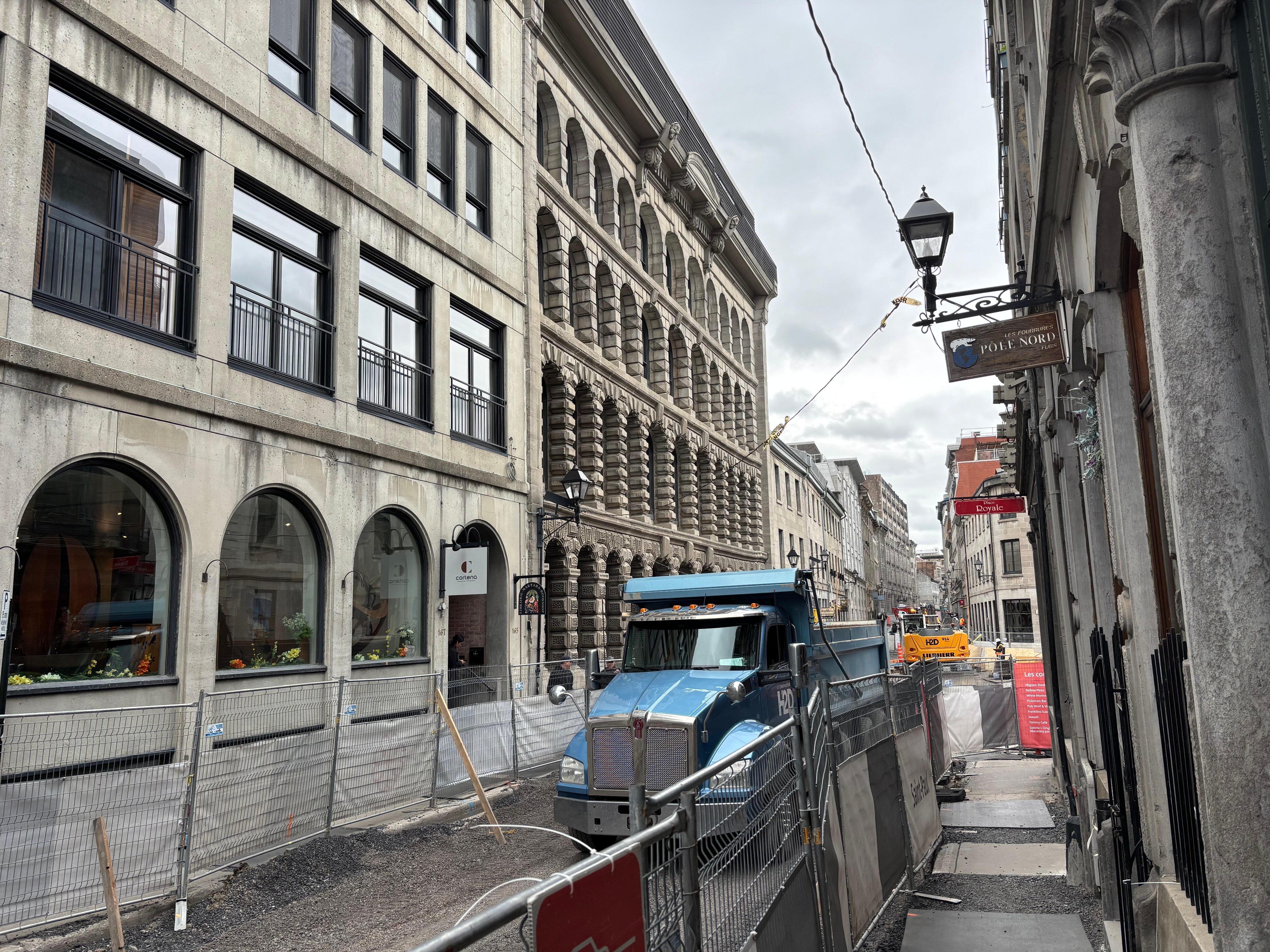 Construction in front of hotel. Noisy. 