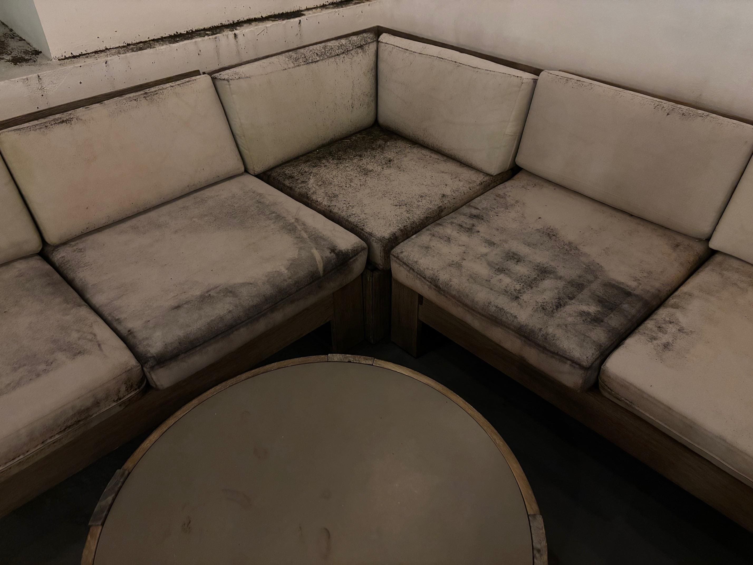 mildewed chair cushions