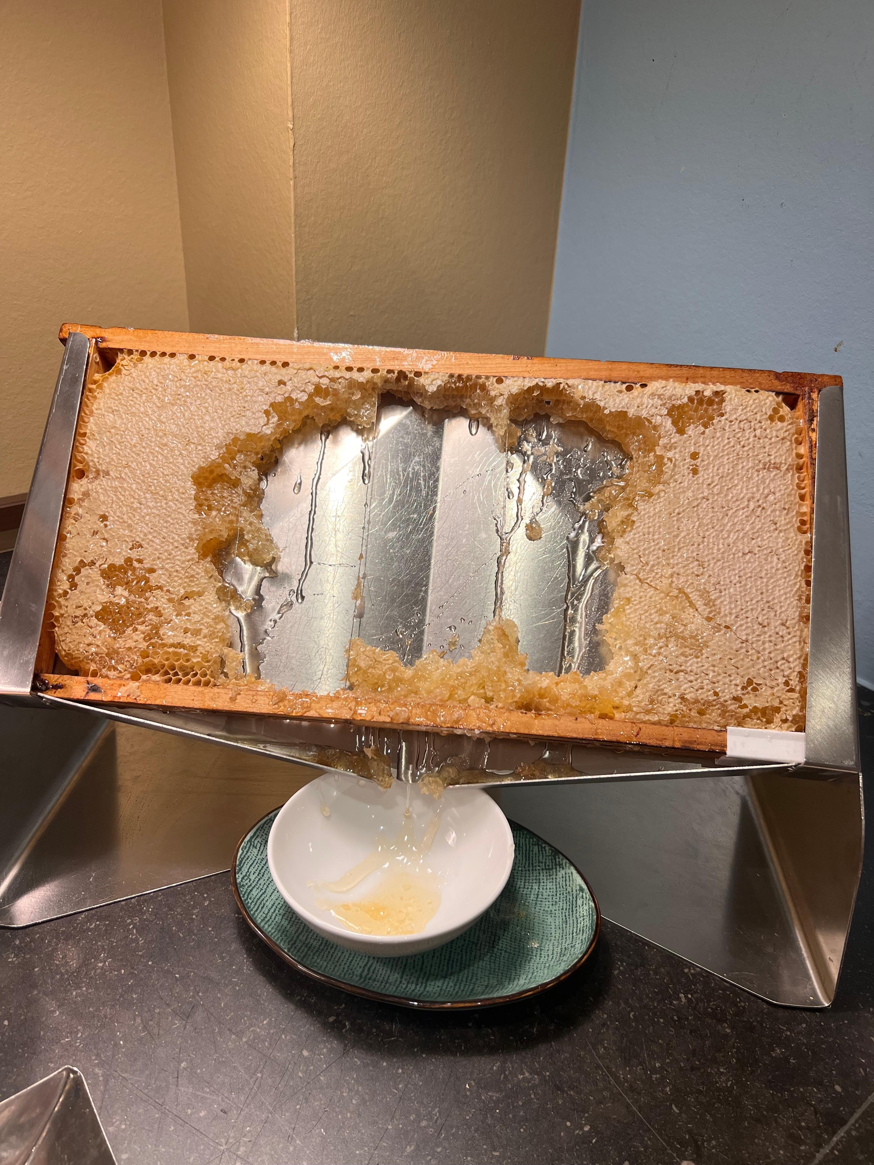 How the Honey is served At breakfast 