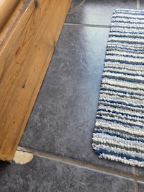 Damaged tiles