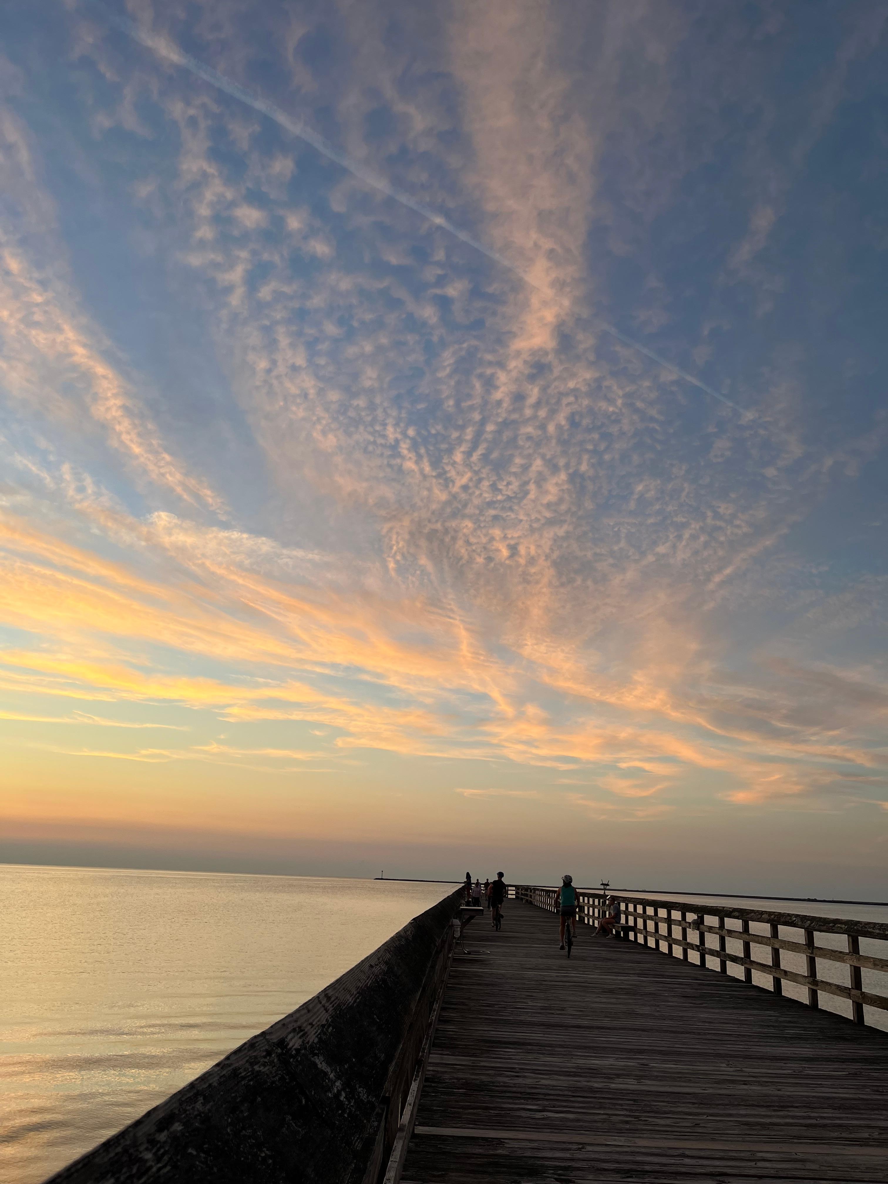 Sunset sky at the beach