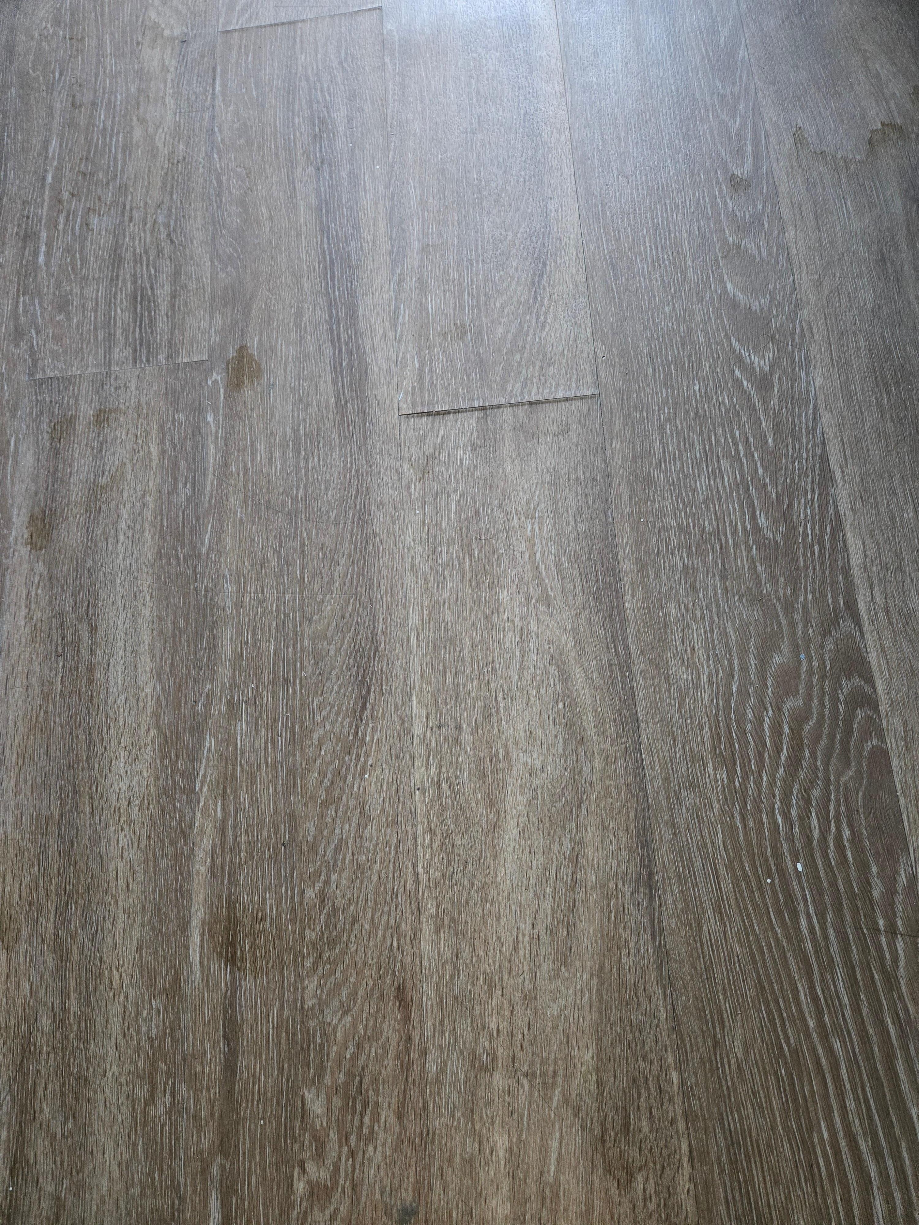 Floor not clean. Coffee spills