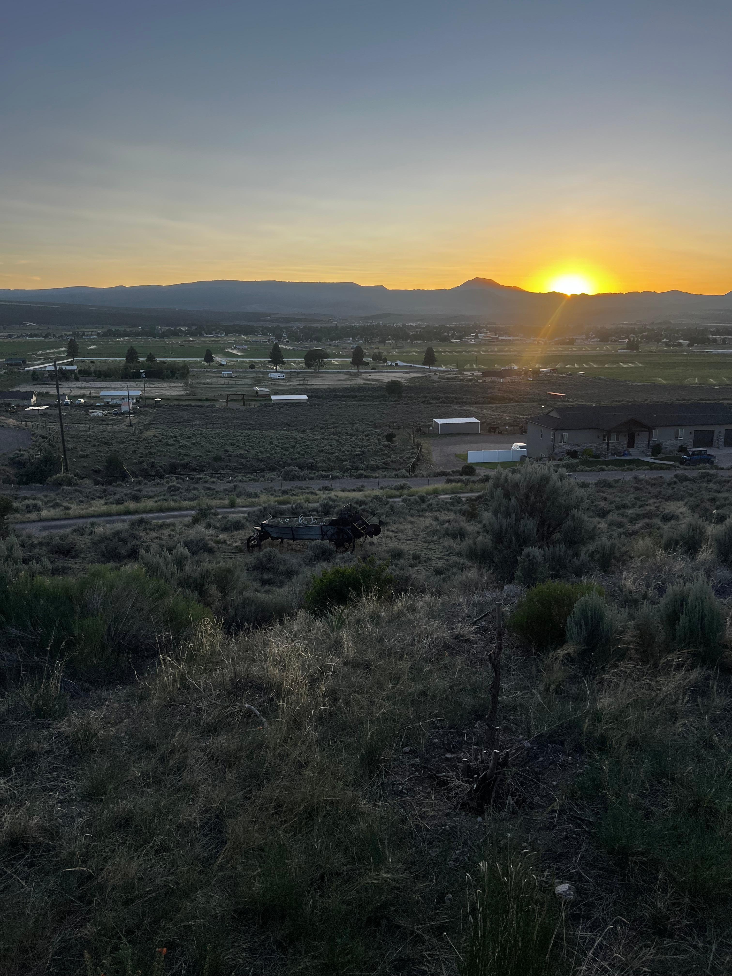 Mountain sunset