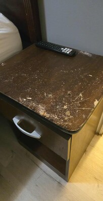 Worn out damaged furniture