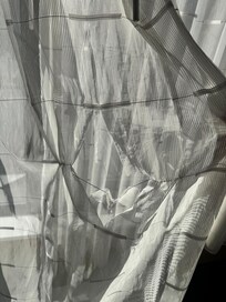 Ripped and shredded curtains