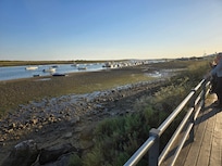 The boardwalk at dusk!