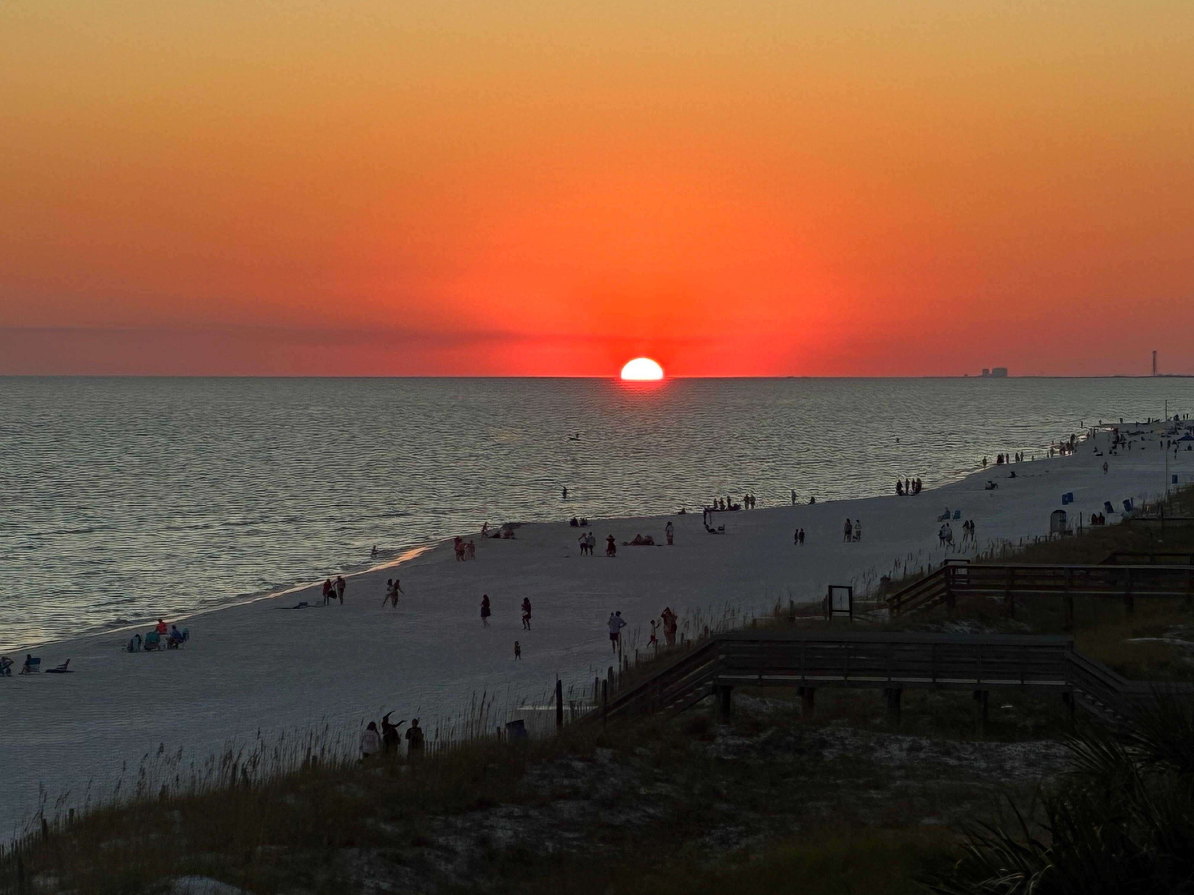 Sunset from the balcony!